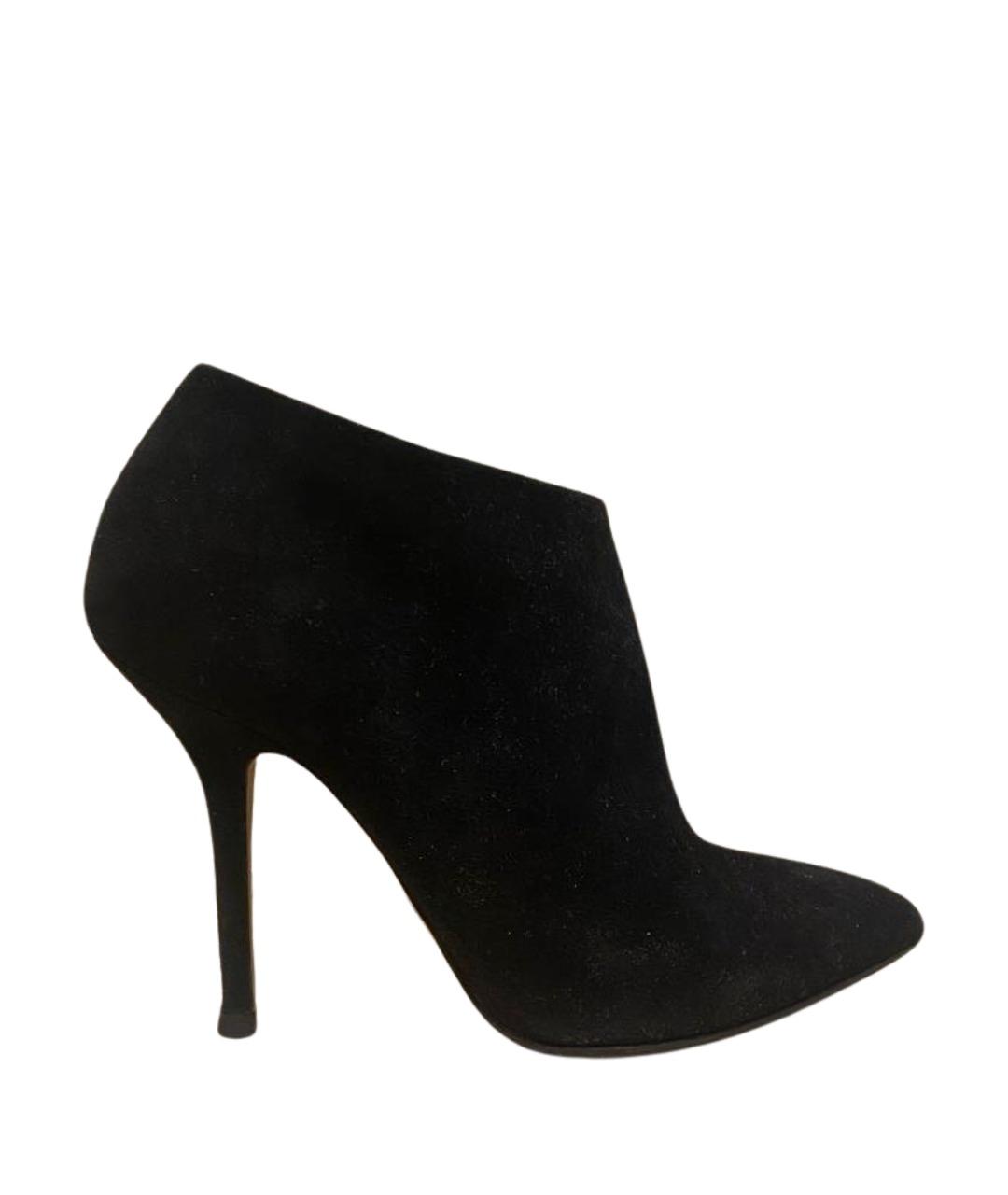 DOLCE&GABBANA Черные замшевые ботильоны, фото 1
