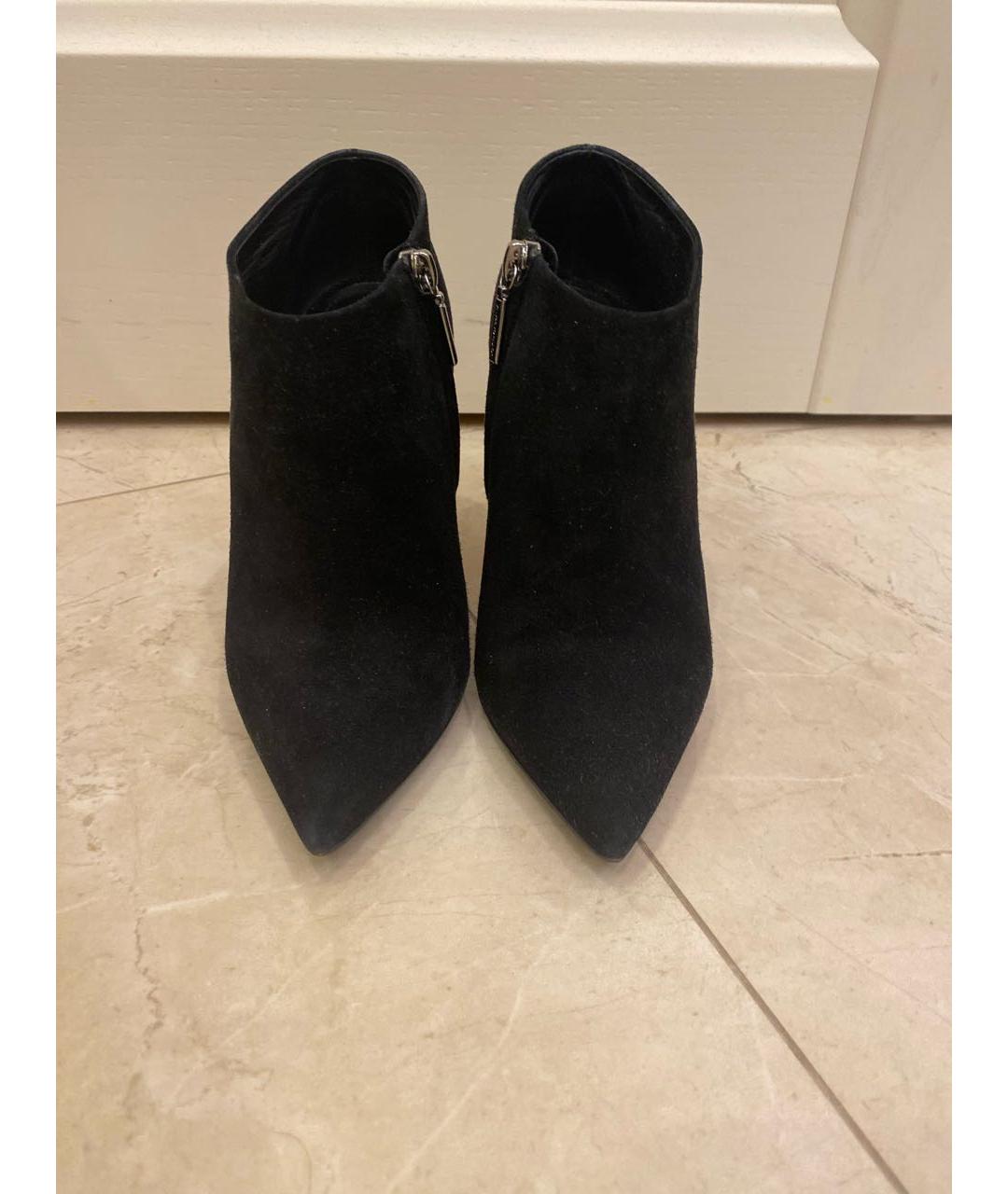 DOLCE&GABBANA Черные замшевые ботильоны, фото 2