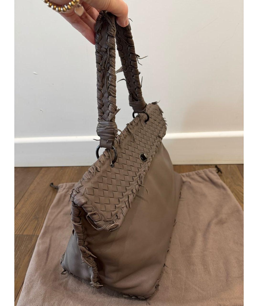 BOTTEGA VENETA Кожаная сумка тоут, фото 3