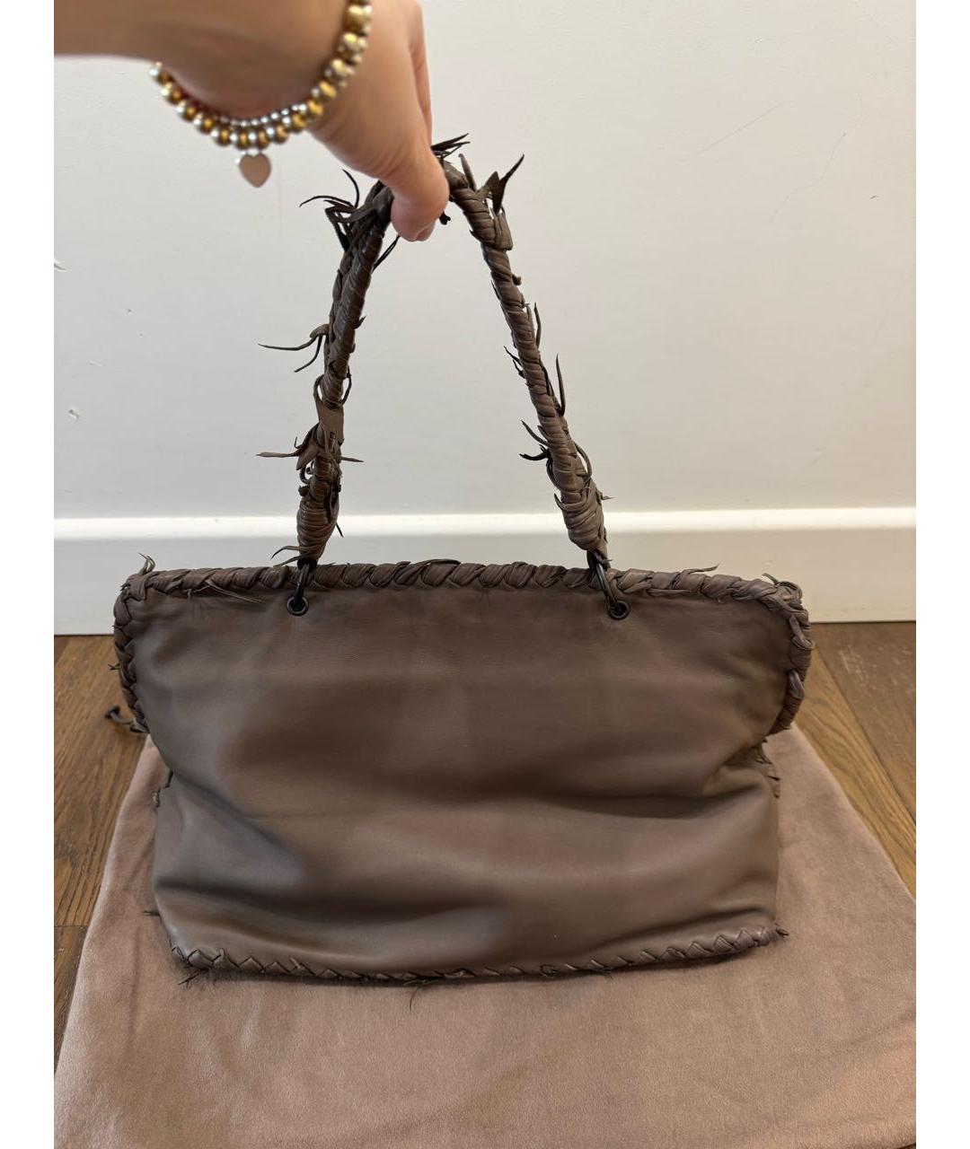 BOTTEGA VENETA Кожаная сумка тоут, фото 2