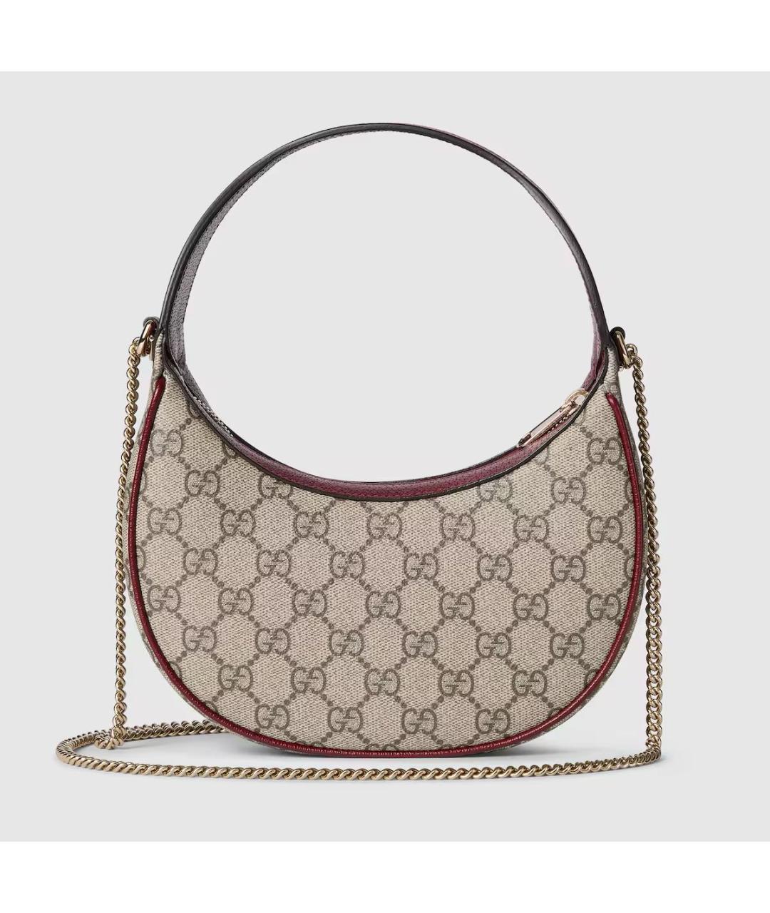 GUCCI Коричневая тканевая сумка через плечо, фото 2