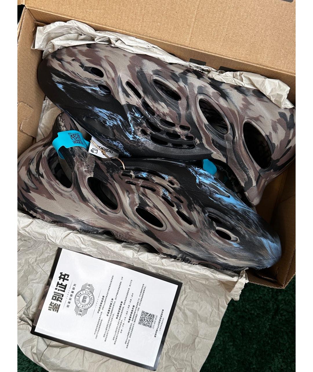 ADIDAS YEEZY Мульти резиновые низкие кроссовки / кеды, фото 8