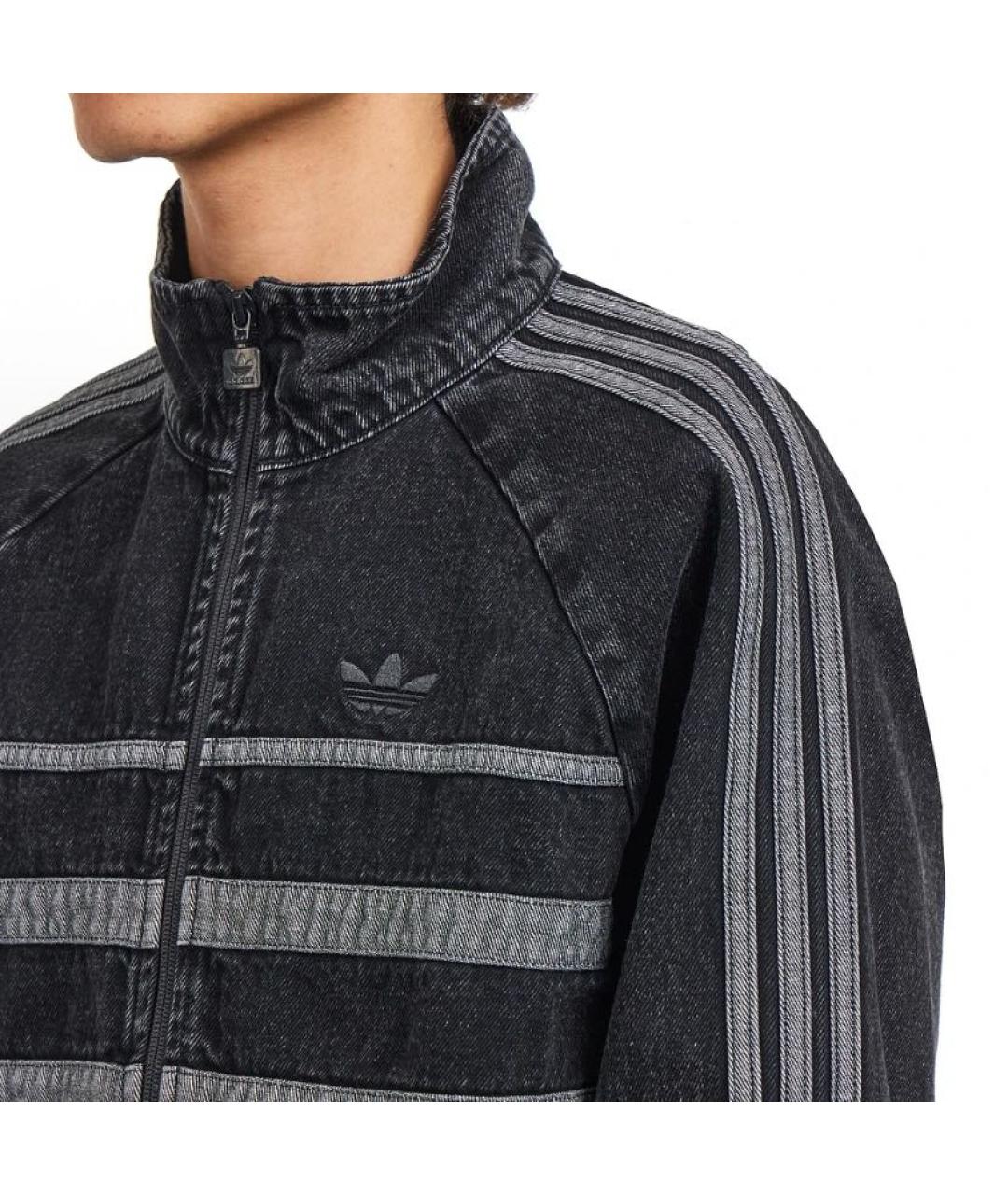 ADIDAS Черная хлопковая куртка, фото 5