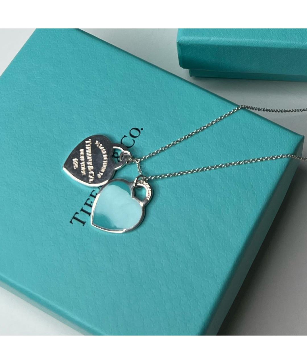 TIFFANY&CO Бирюзовое серебряное колье, фото 2