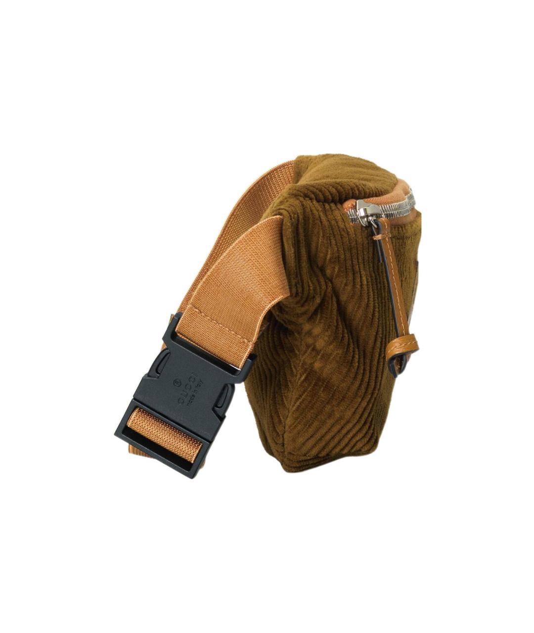 GUCCI Коричневая поясная сумка, фото 3