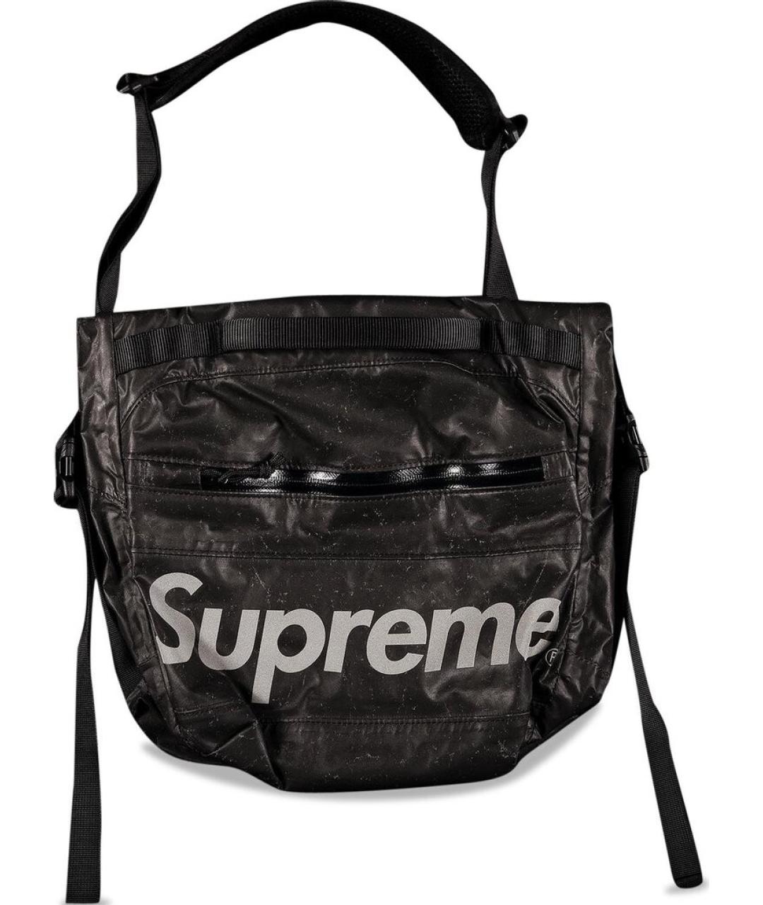 SUPREME Черная сумка на плечо, фото 1