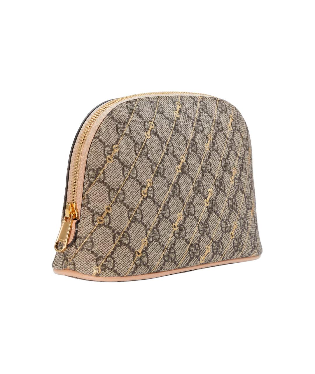 GUCCI Коричневая косметичка, фото 2