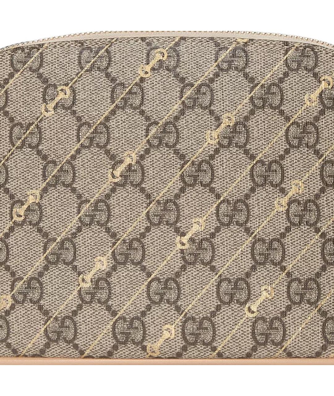 GUCCI Коричневая косметичка, фото 7