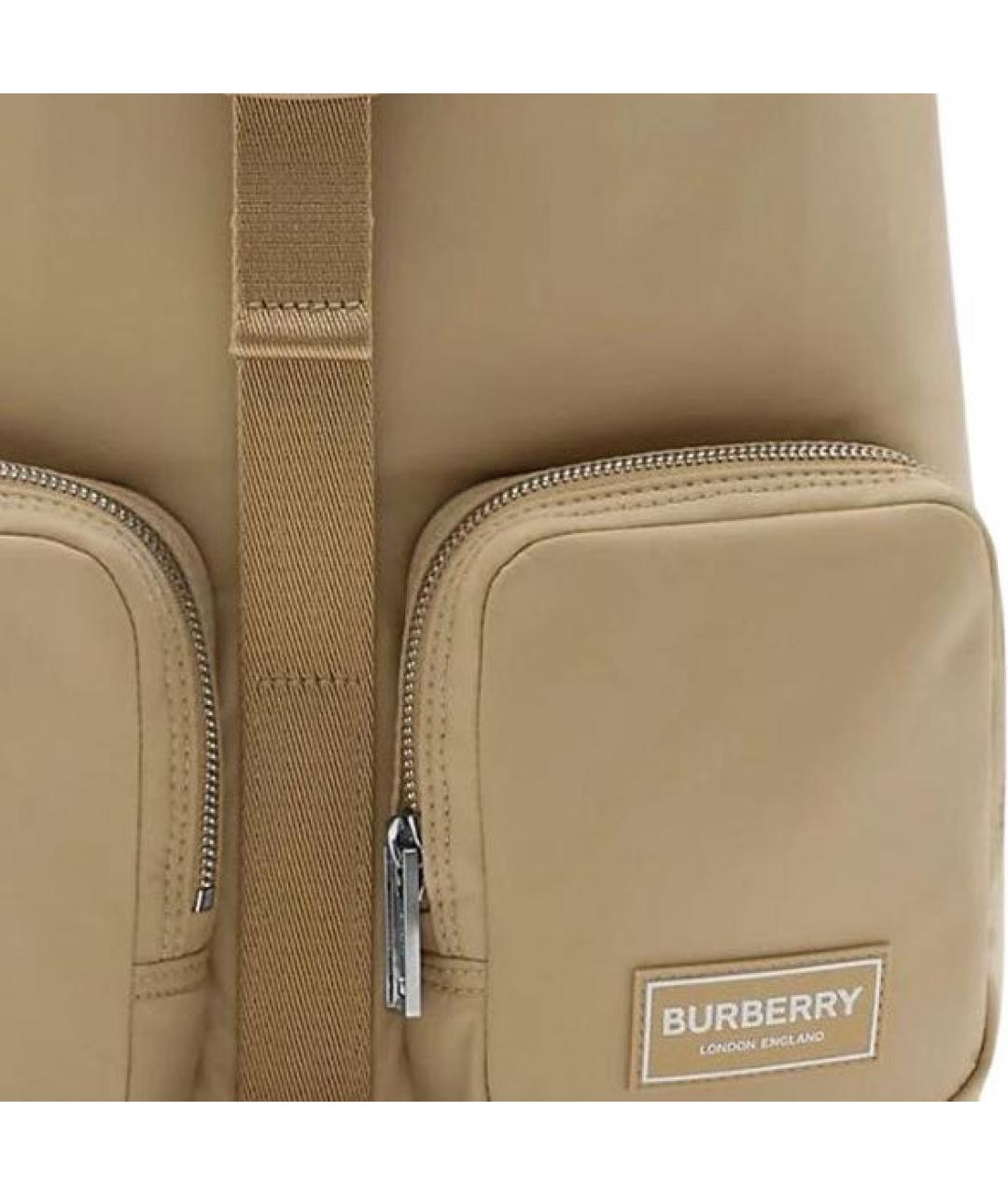 BURBERRY Бежевый рюкзак, фото 2