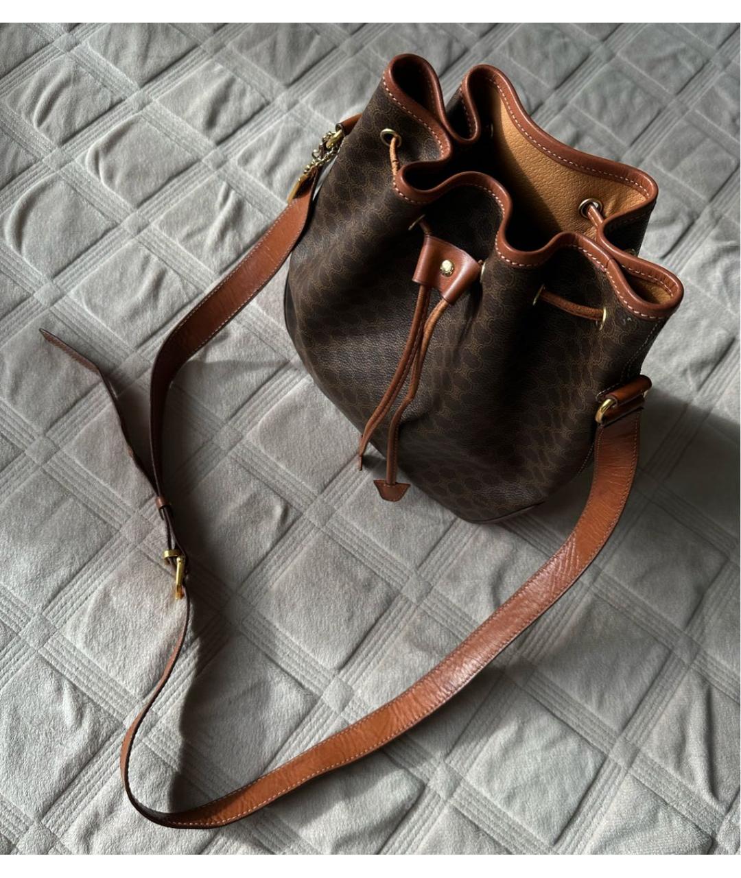 CELINE Коричневая сумка через плечо, фото 8