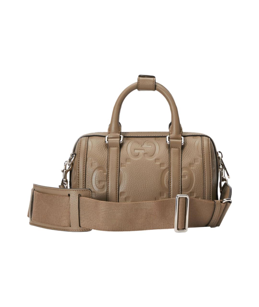 GUCCI Коричневая кожаная сумка через плечо, фото 2