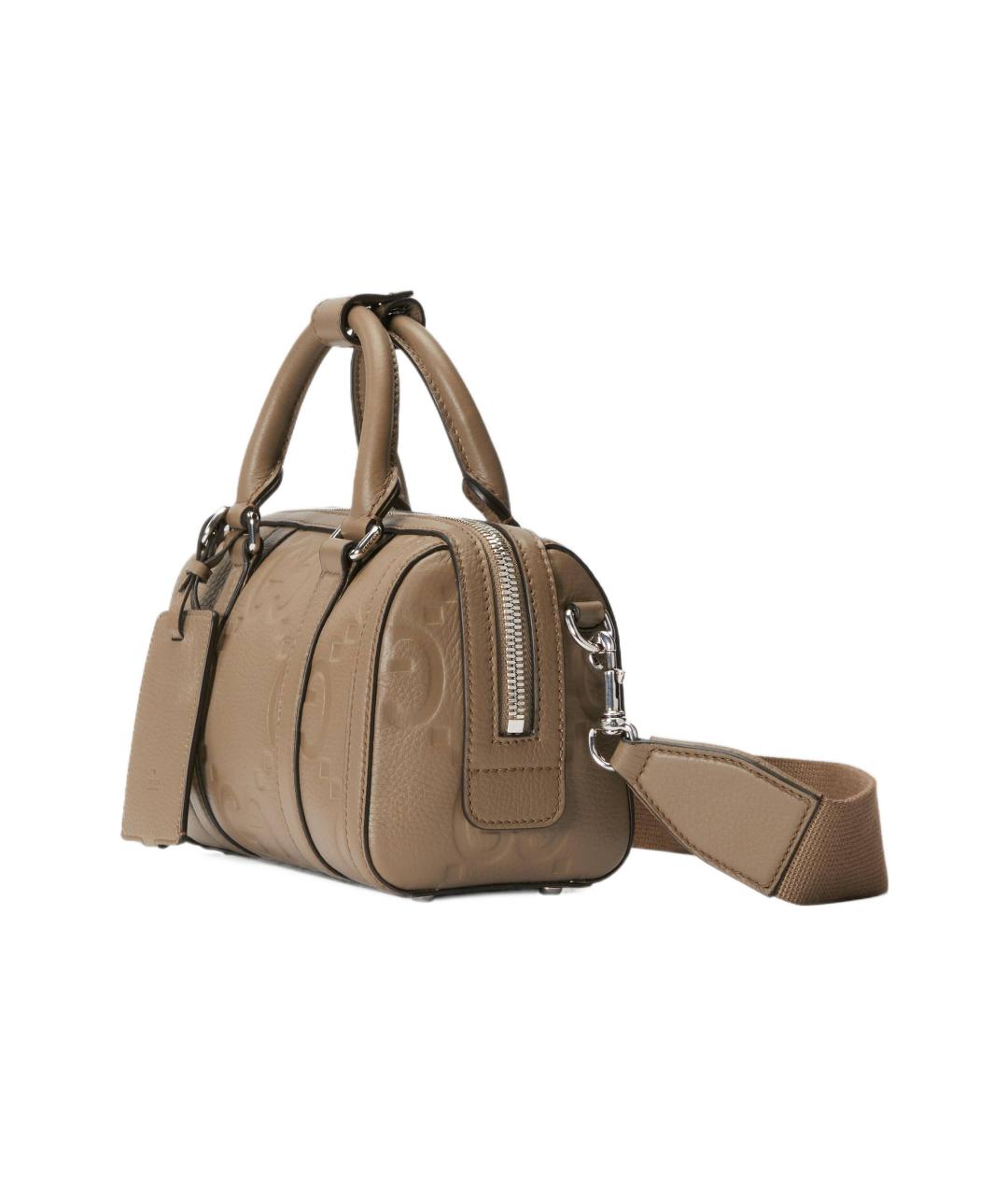 GUCCI Коричневая кожаная сумка через плечо, фото 3