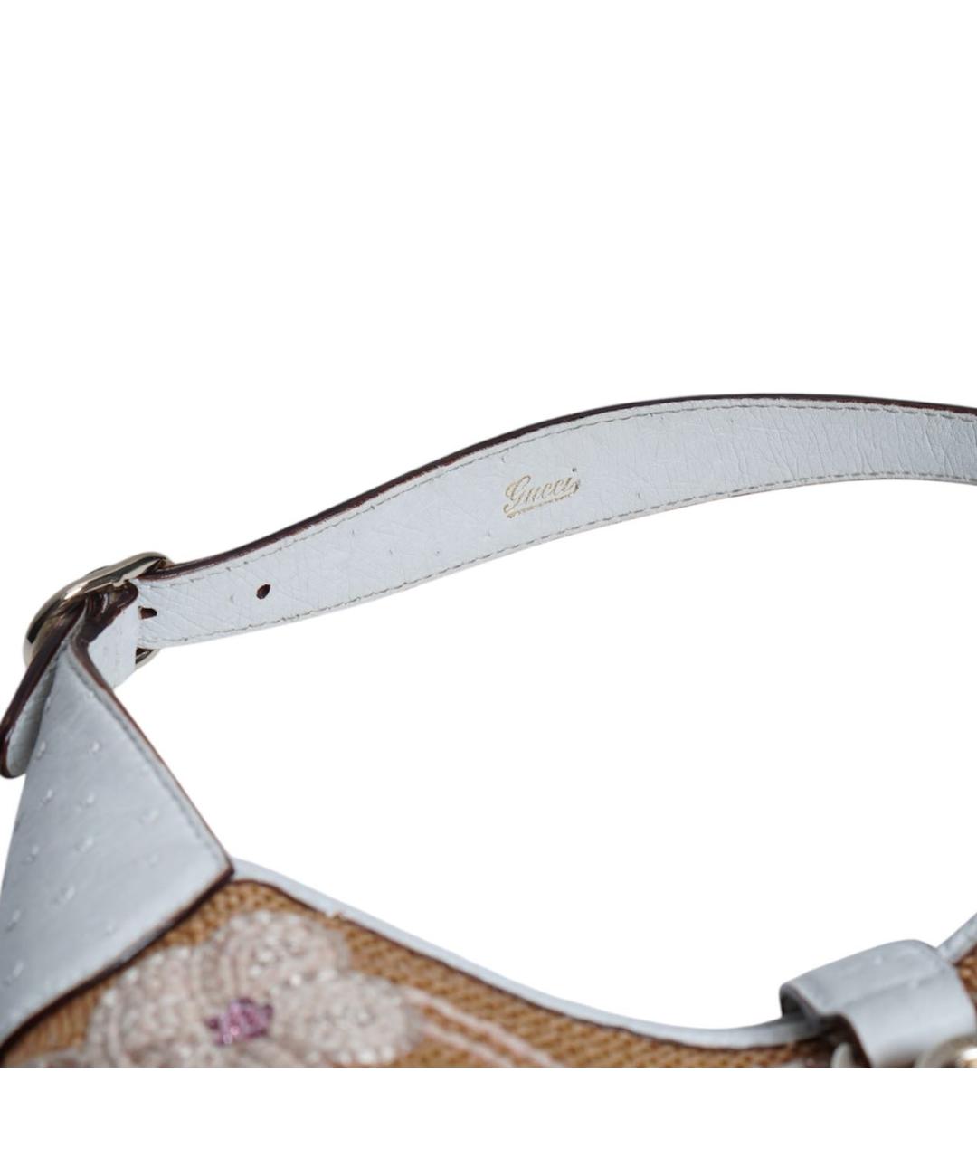 GUCCI Бежевая сумка тоут из экзотической кожи, фото 8