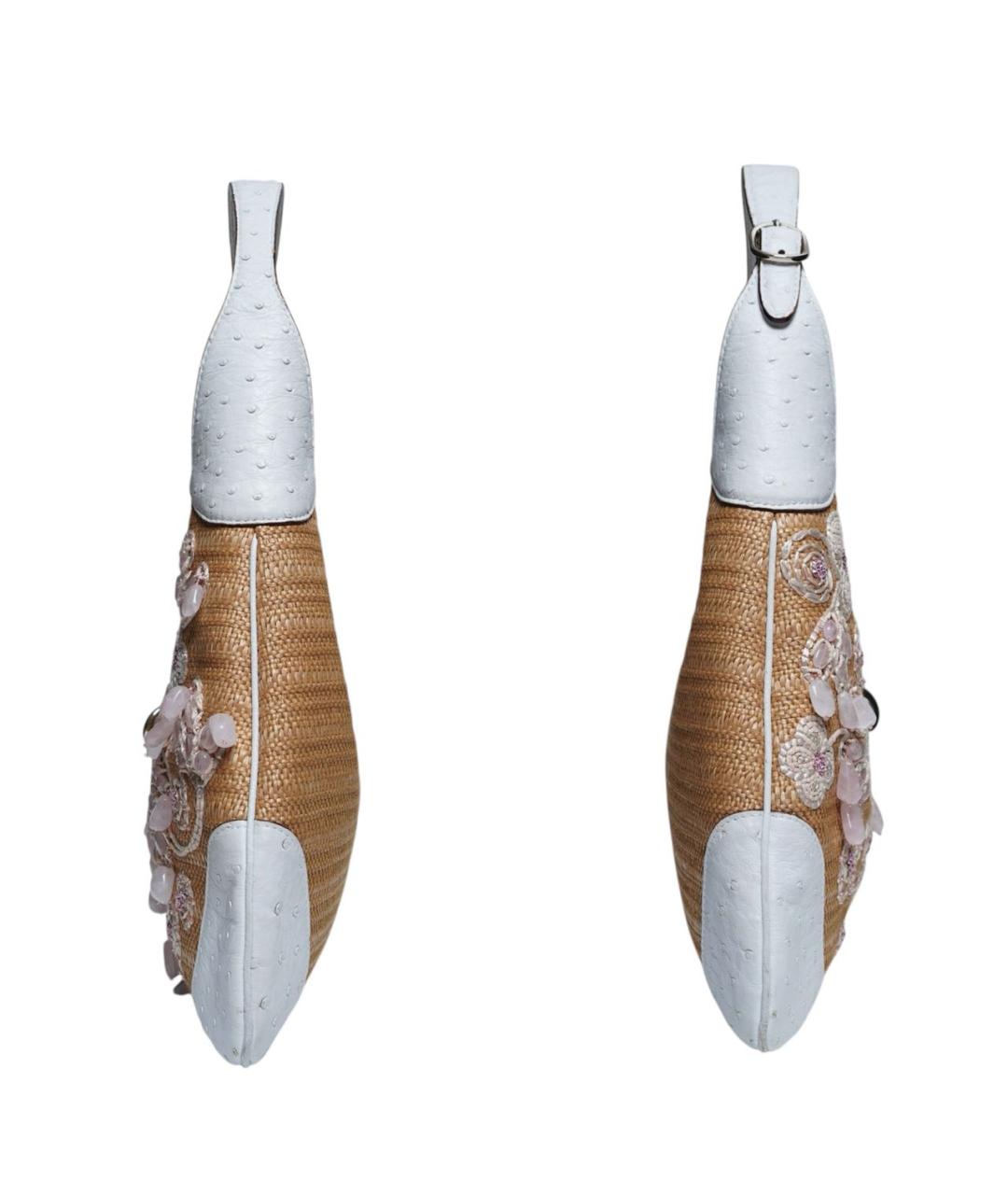 GUCCI Бежевая сумка тоут из экзотической кожи, фото 6