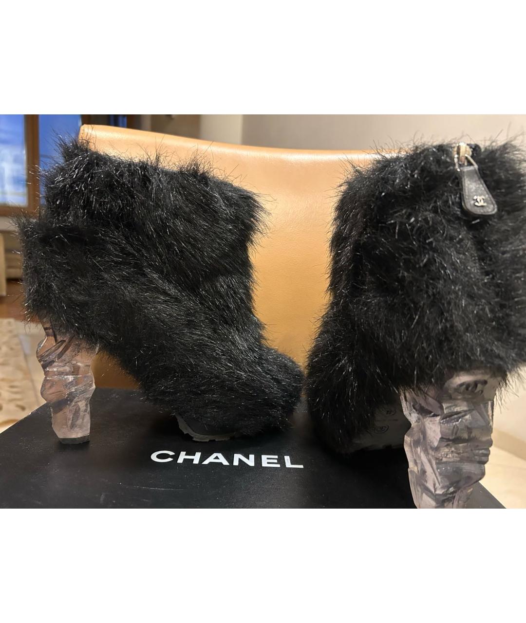 CHANEL Черные ботильоны, фото 3