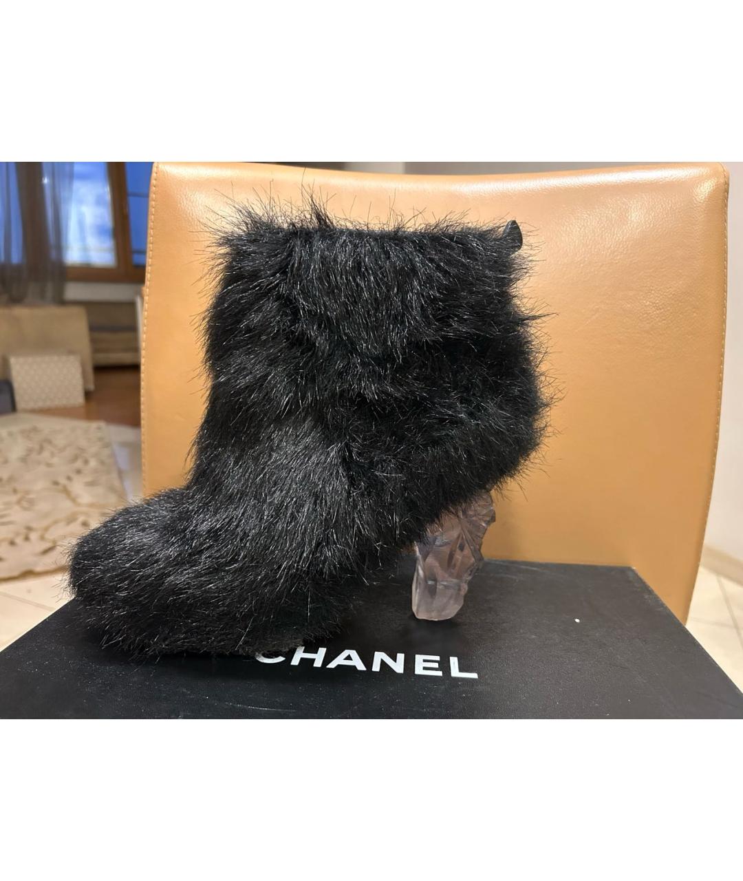 CHANEL Черные ботильоны, фото 6