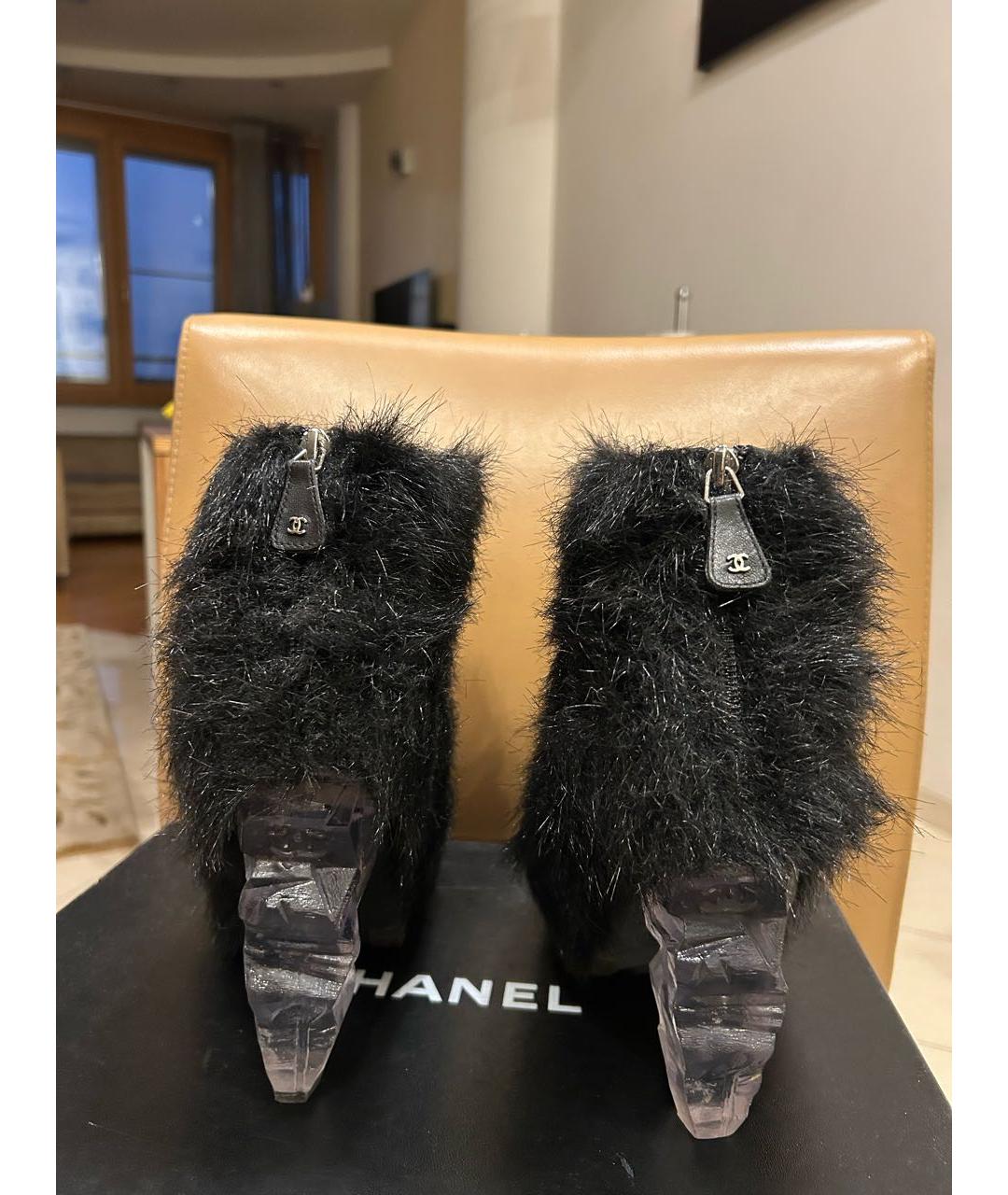 CHANEL Черные ботильоны, фото 2