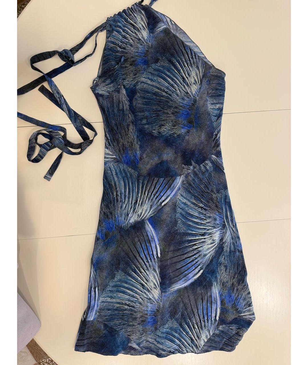 FENDI Мульти шелковое коктейльное платье, фото 2