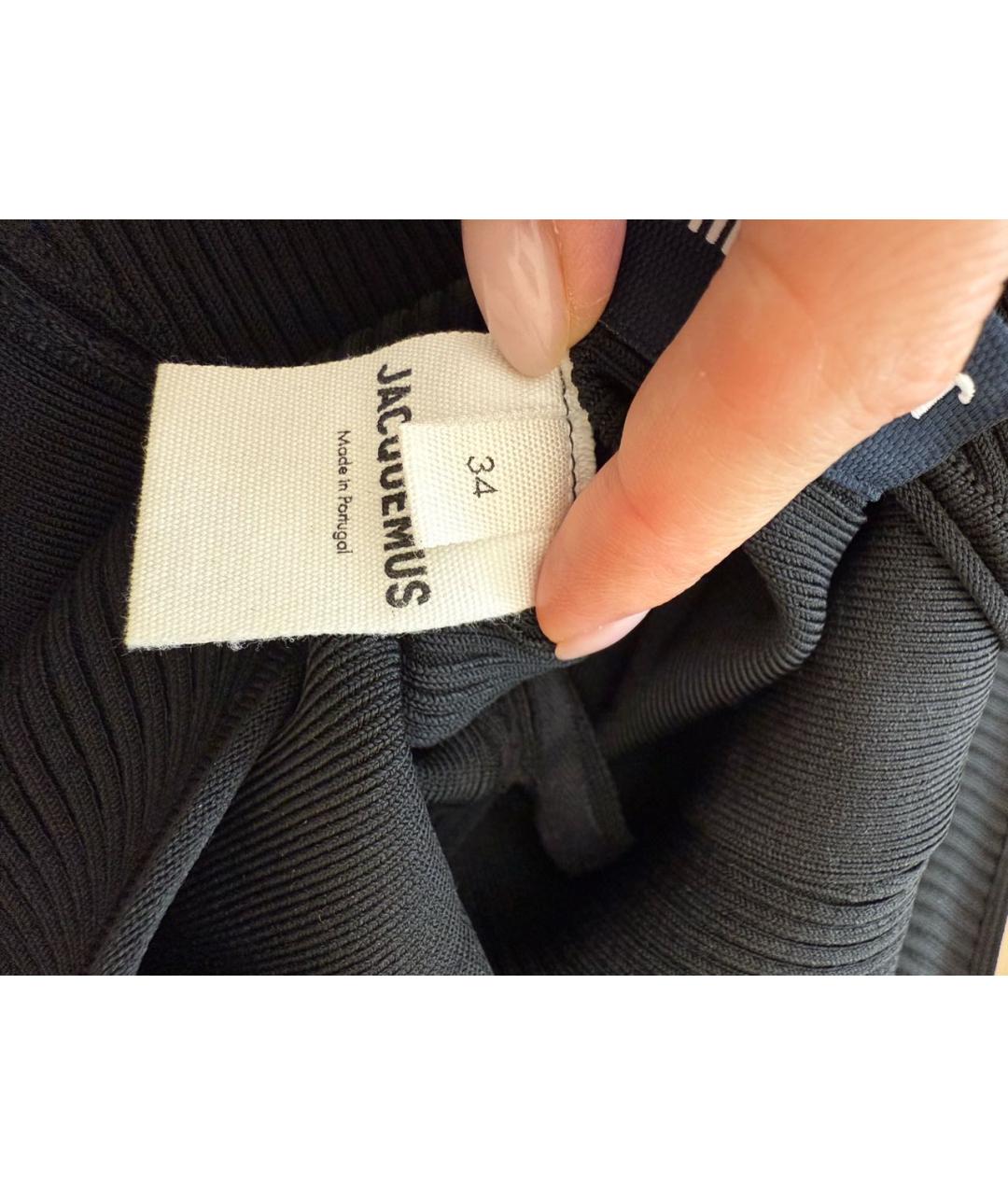 JACQUEMUS Черный вискозный комбинезон, фото 3