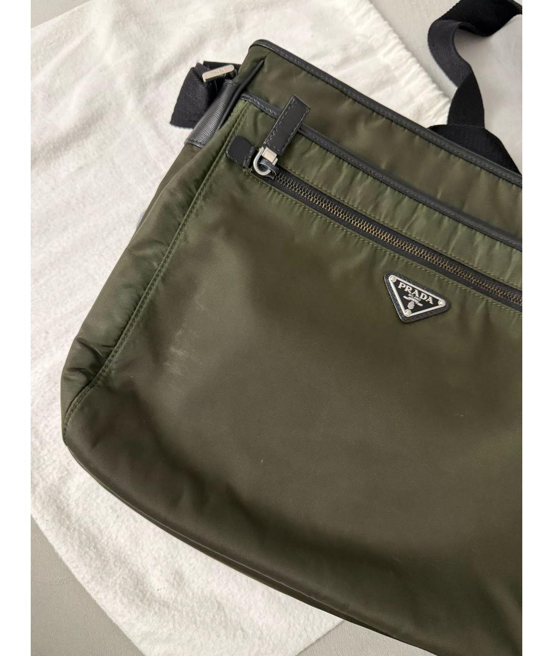 PRADA Хаки сумка на плечо, фото 5