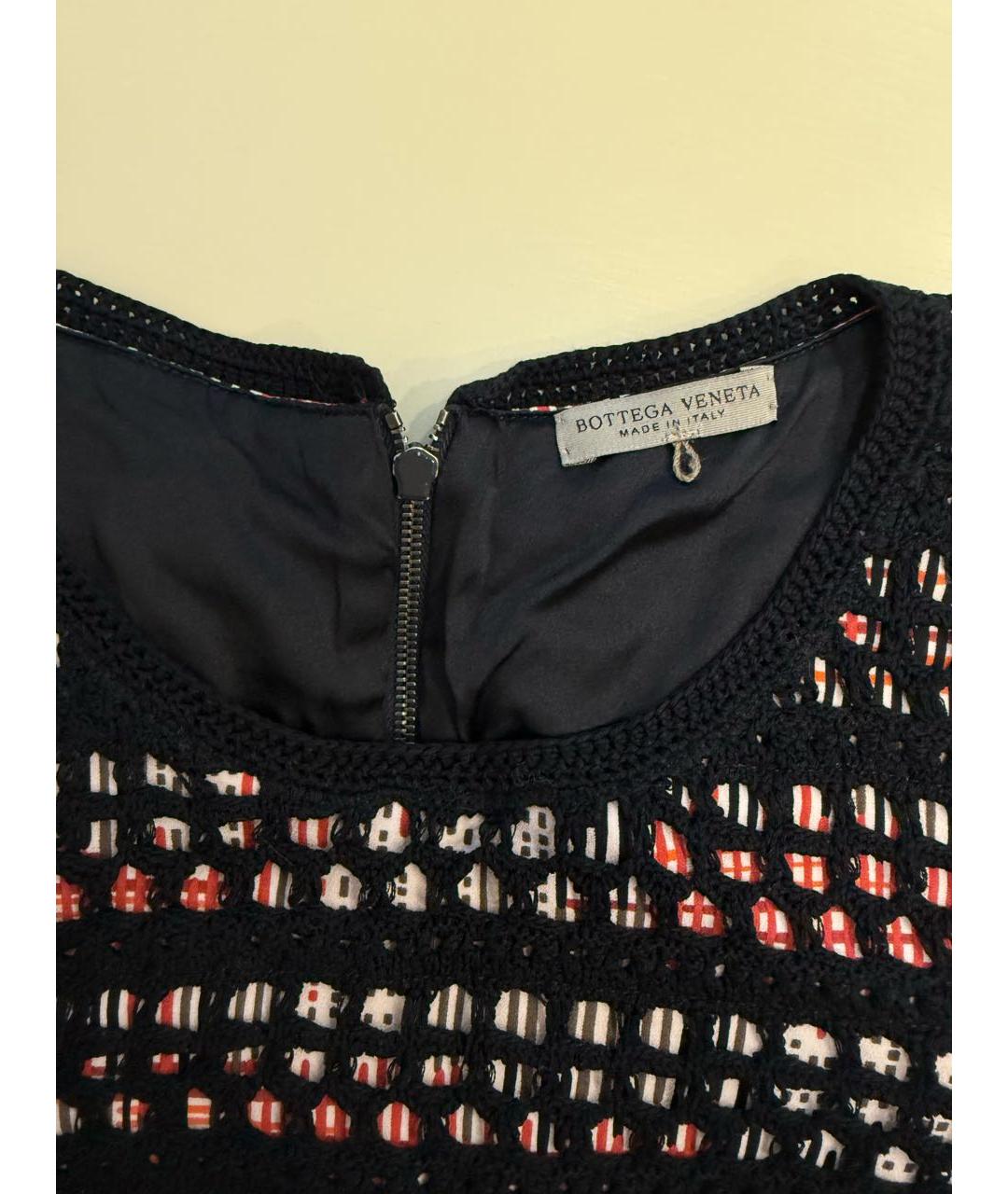 BOTTEGA VENETA Мульти шелковое коктейльное платье, фото 3