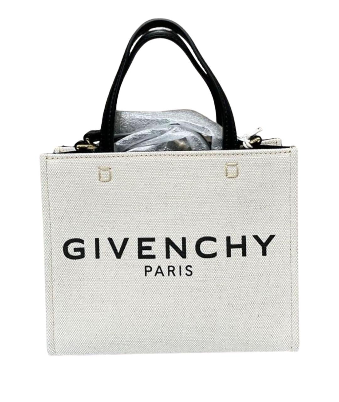 GIVENCHY Бежевая хлопковая сумка тоут, фото 1