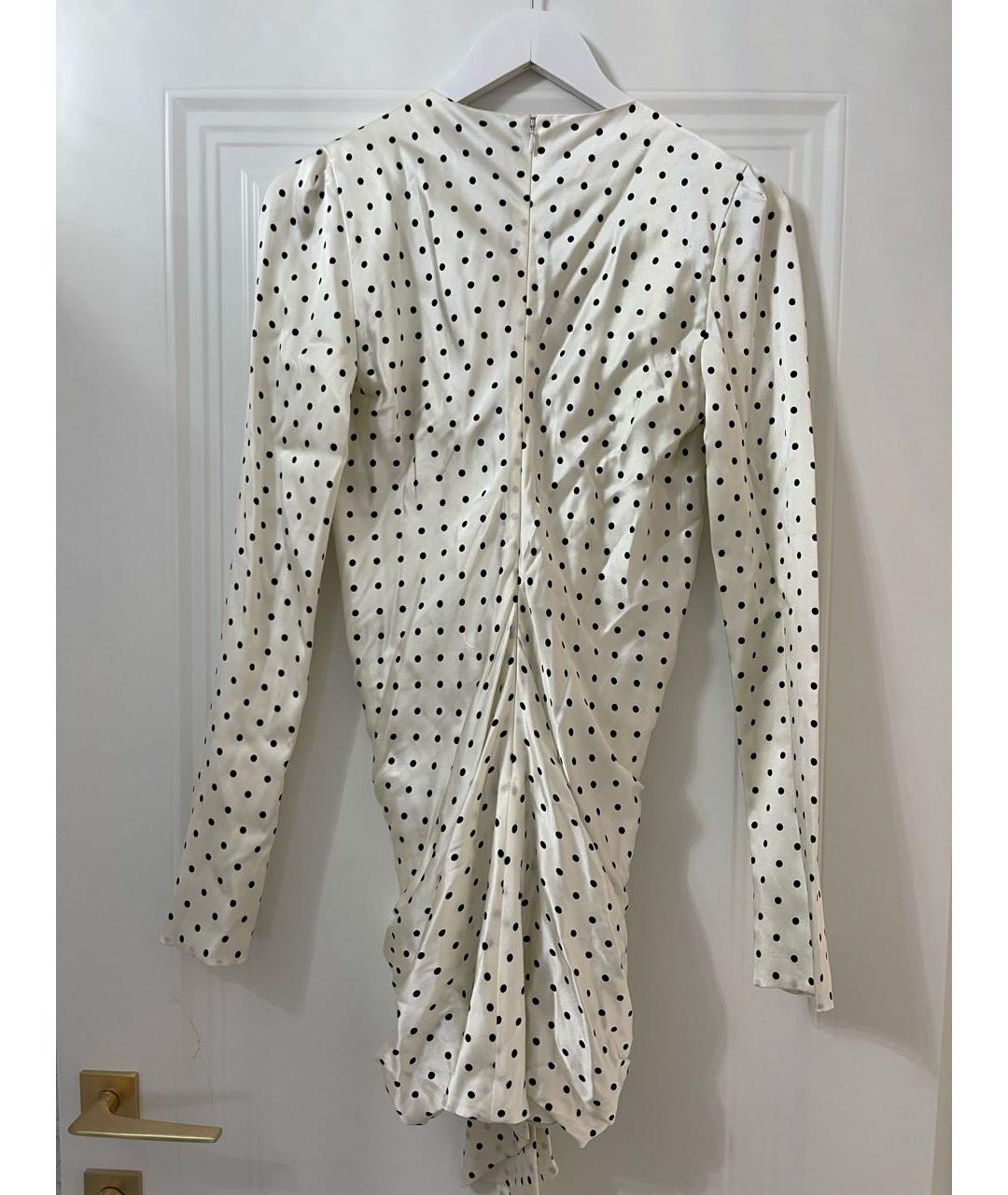 ALEXANDRE VAUTHIER Белое шелковое коктейльное платье, фото 2