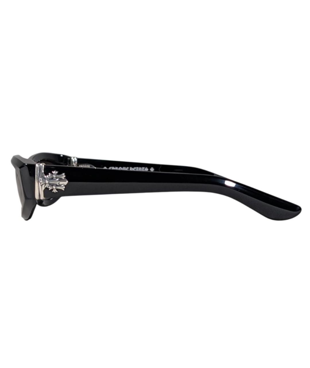 CHROME HEARTS Черные пластиковые солнцезащитные очки, фото 3