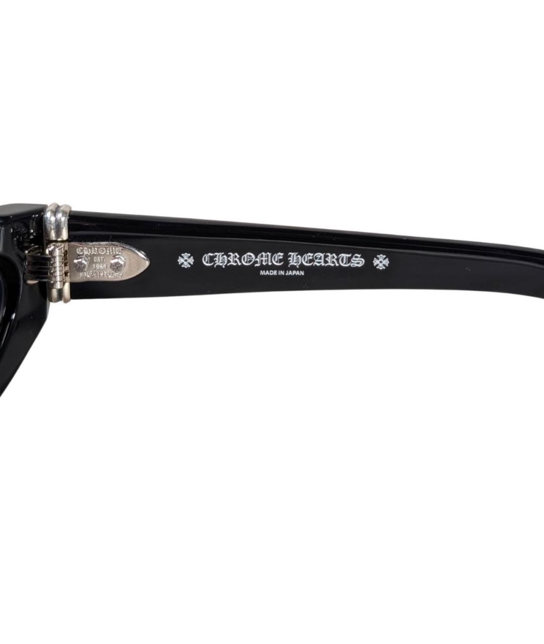CHROME HEARTS Черные пластиковые солнцезащитные очки, фото 4