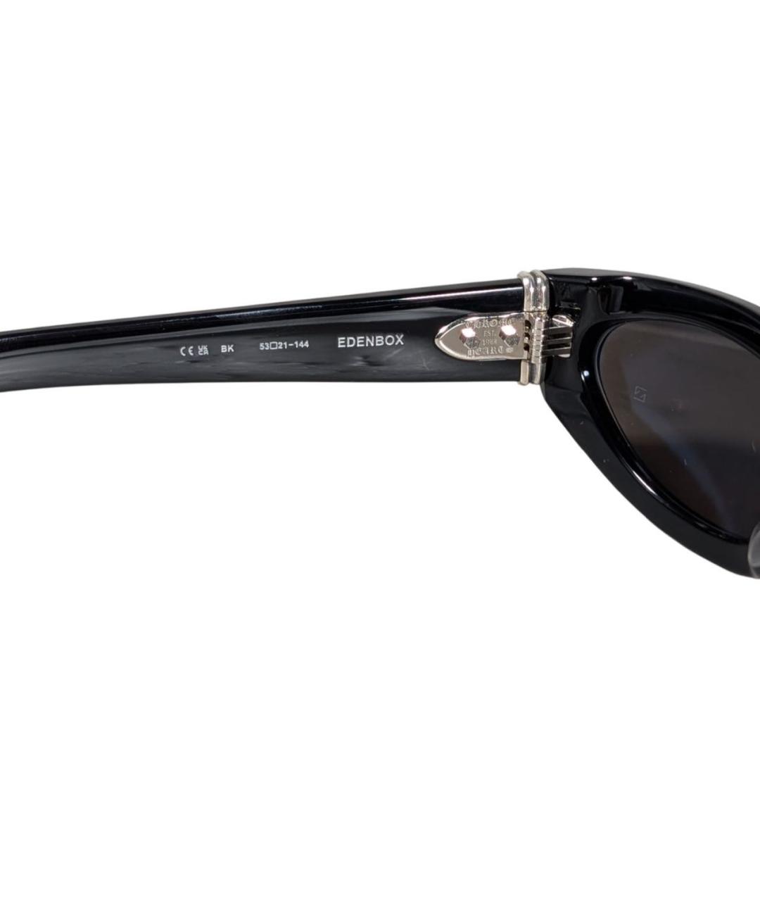 CHROME HEARTS Черные пластиковые солнцезащитные очки, фото 5