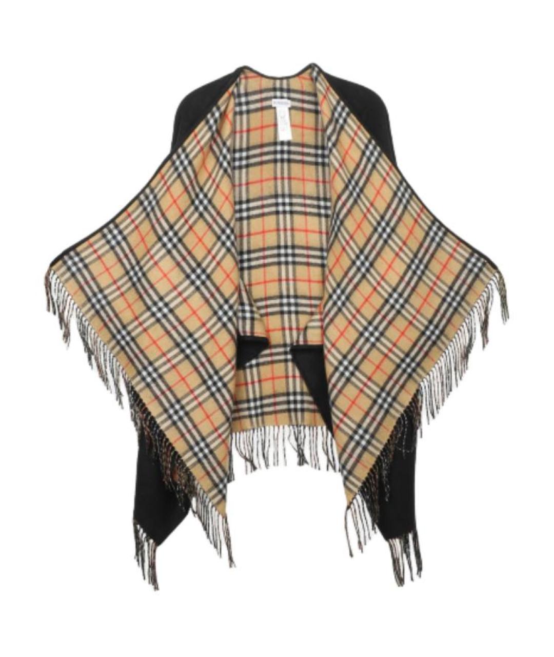 BURBERRY Черный платок, фото 2