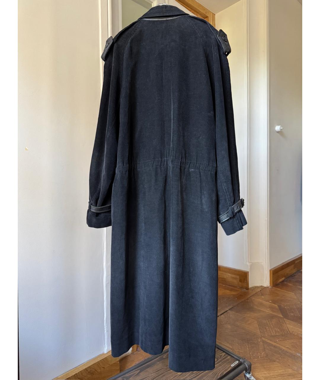 SAINT LAURENT Черное пальто, фото 2