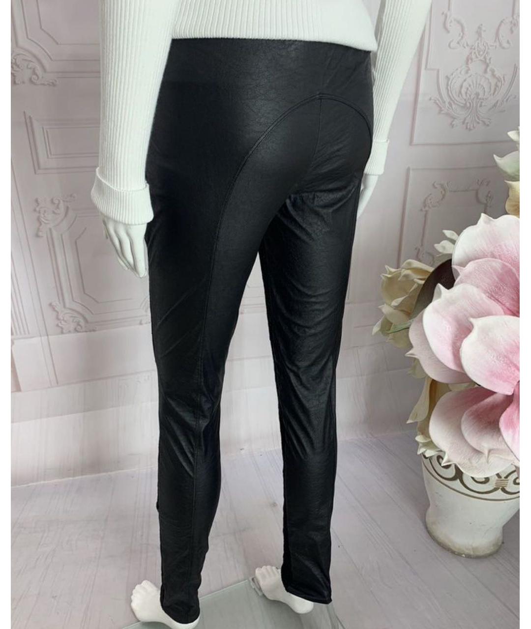 JO NO FUI Черные вискозные леггинсы и велосипедки, фото 7