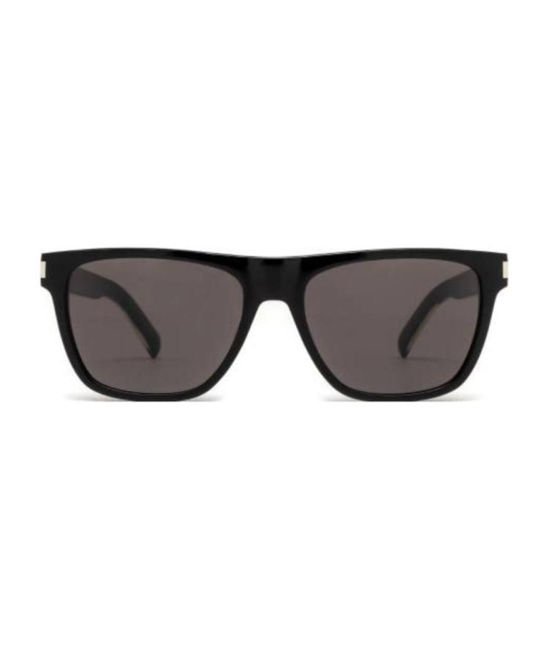 SAINT LAURENT Черные пластиковые солнцезащитные очки, фото 1