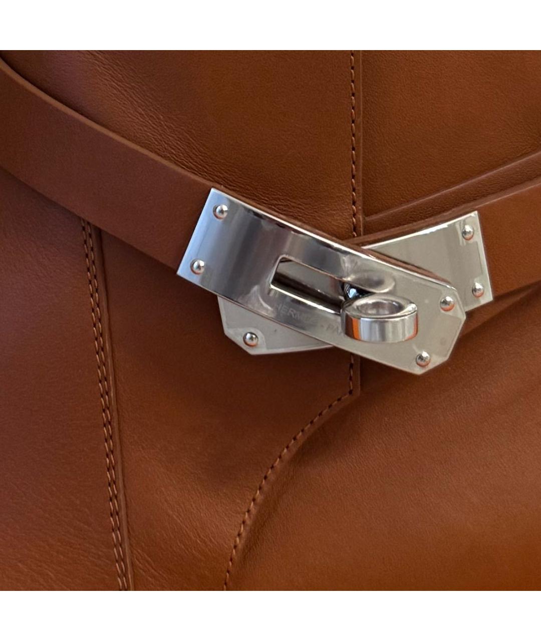 HERMES Коричневые кожаные полусапоги, фото 7