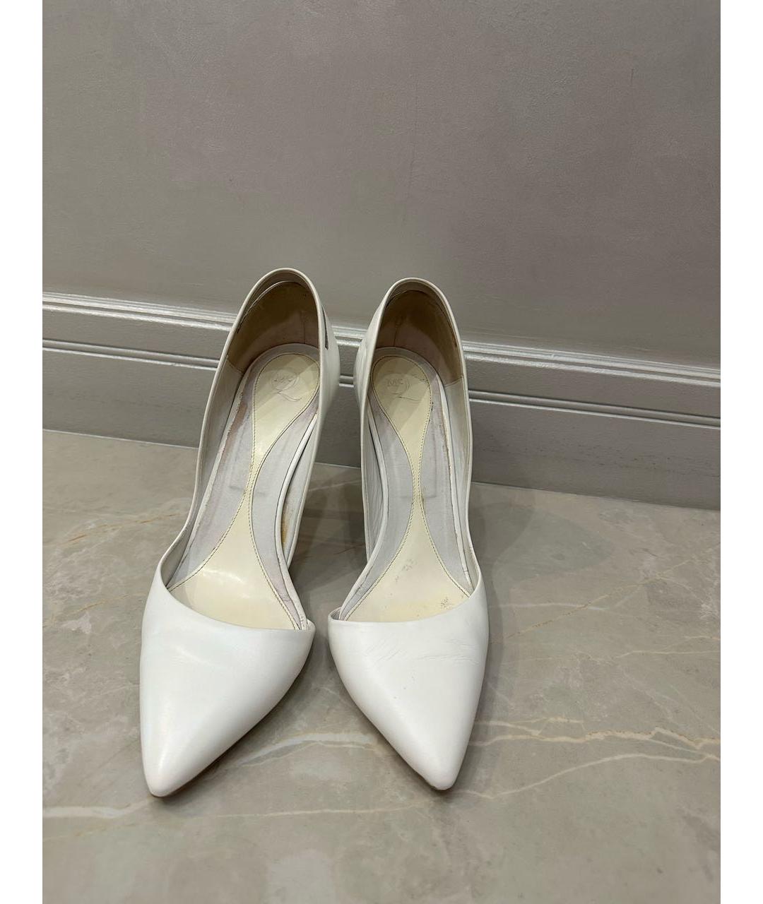 ALEXANDER MCQUEEN Белые кожаные туфли, фото 2