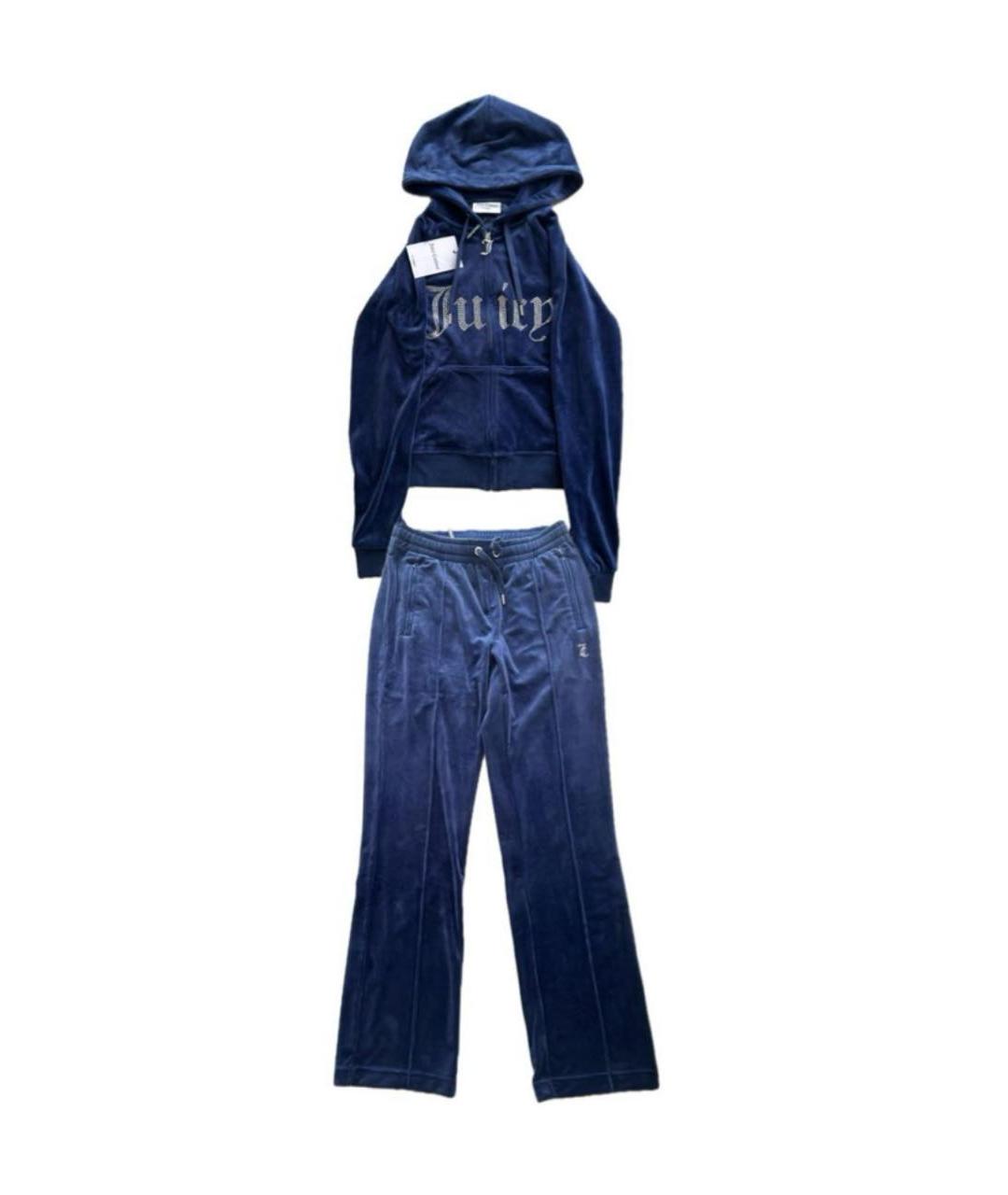 JUICY COUTURE Темно-синий полиэстеровый спортивные костюмы, фото 1