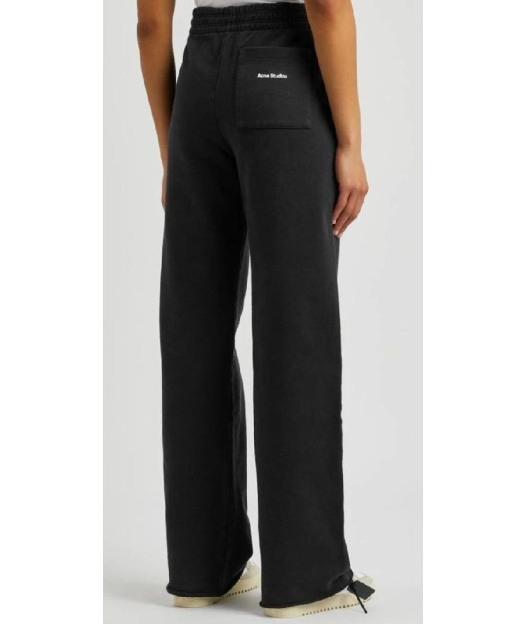 ACNE STUDIOS Серые хлопковые прямые брюки, фото 3