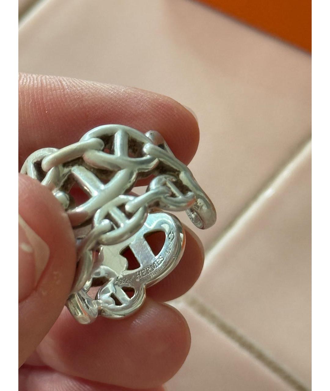 HERMES Серебряное серебряное кольцо, фото 5