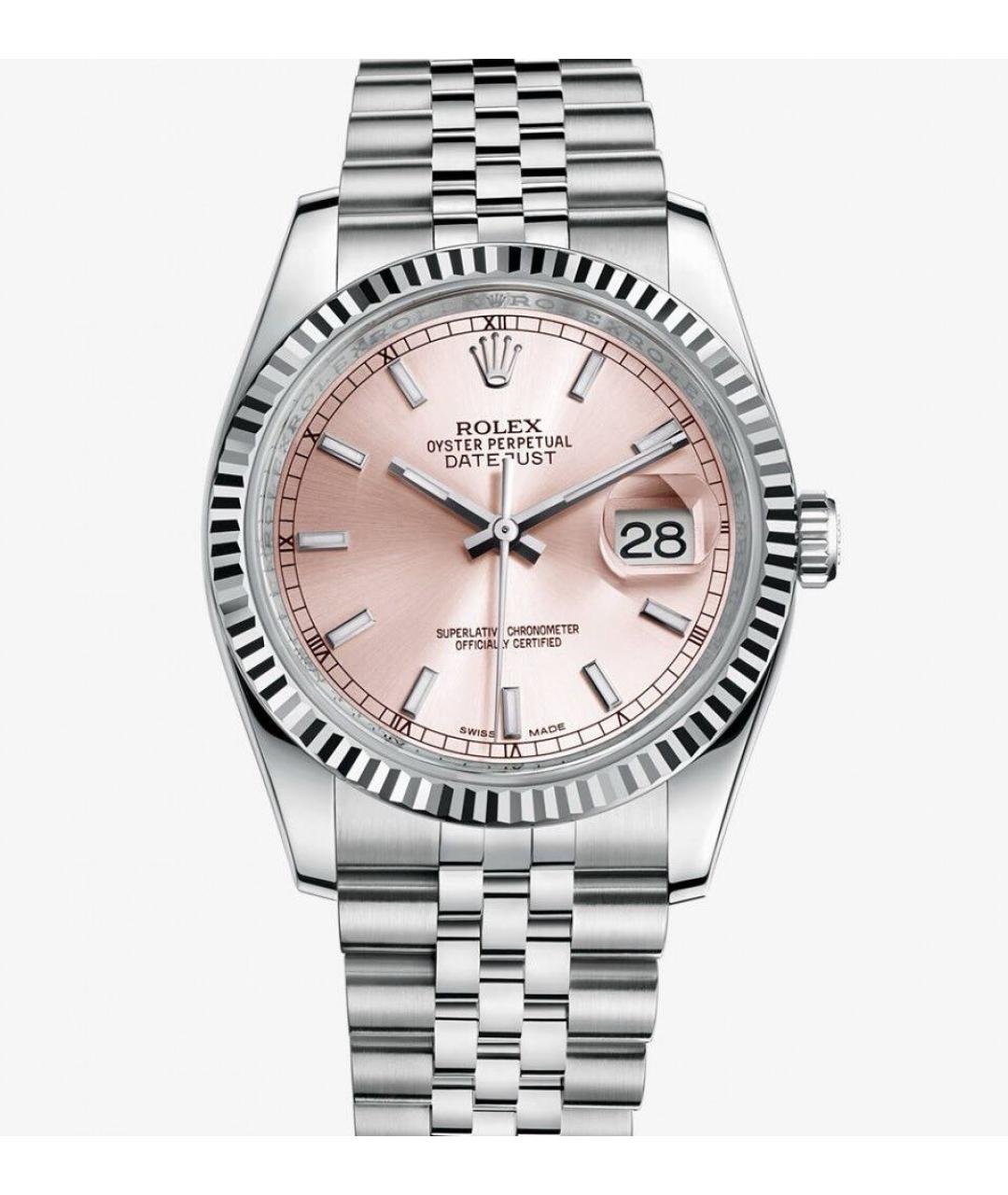 ROLEX Розовые часы, фото 5