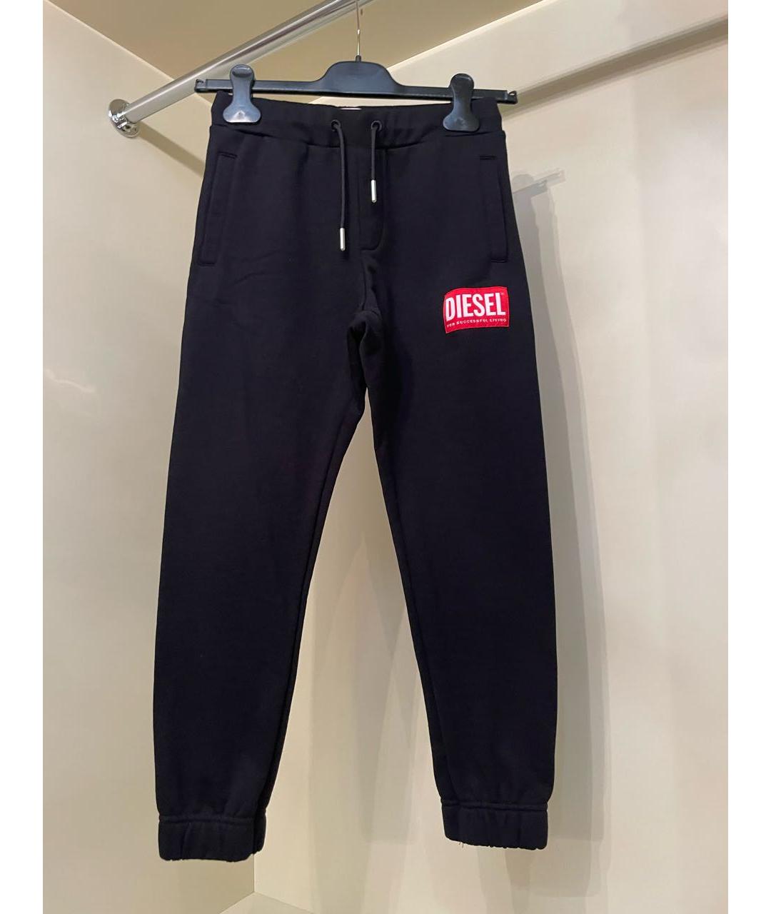 DIESEL KIDS Черные хлопковые брюки и шорты, фото 5