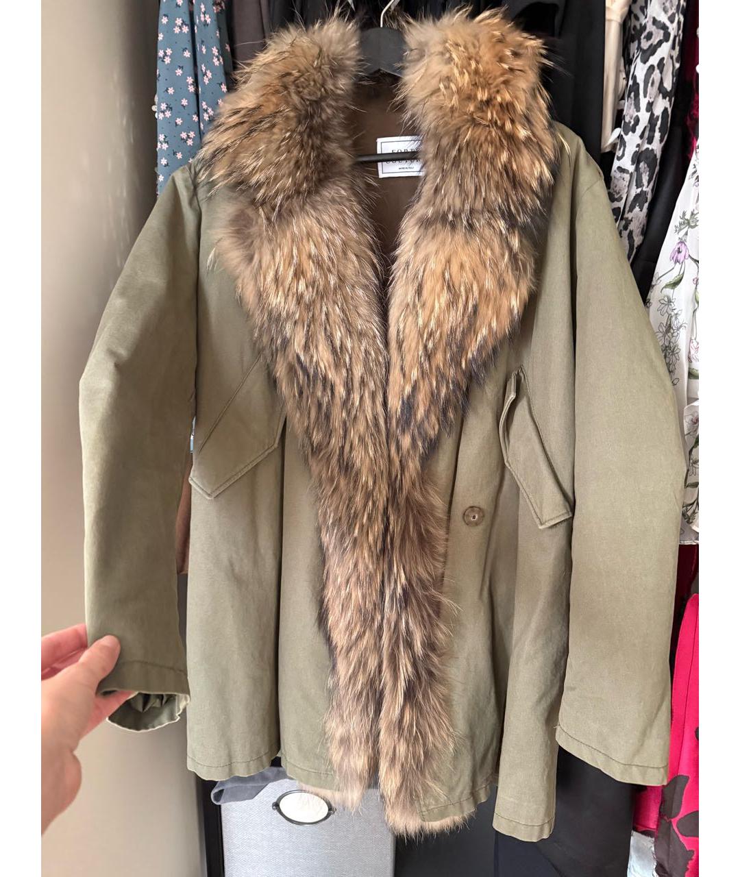 FORTE COUTURE Хаки хлопковая парка, фото 4
