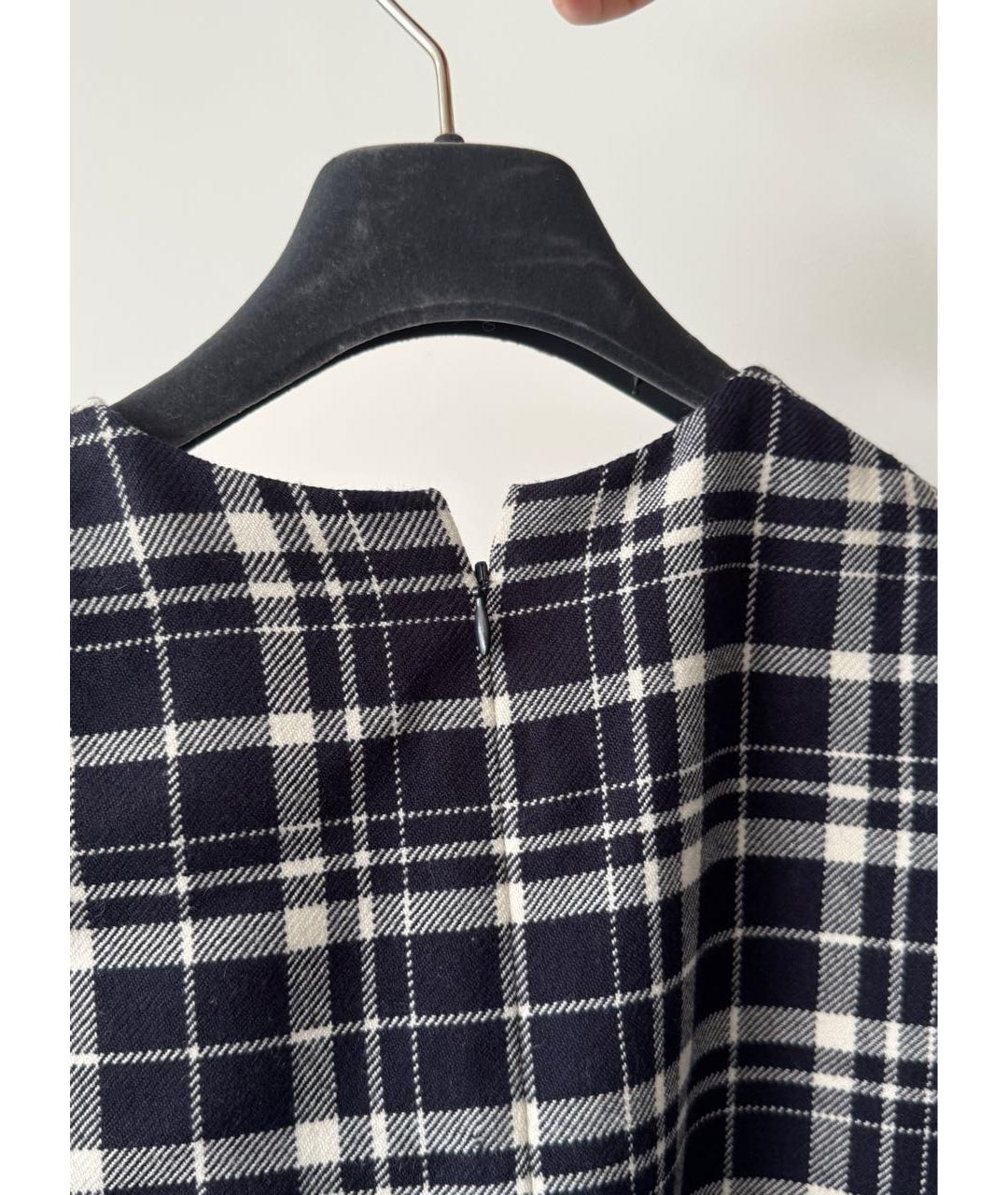 CHRISTIAN DIOR Антрацитовое шерстяное повседневное платье, фото 4