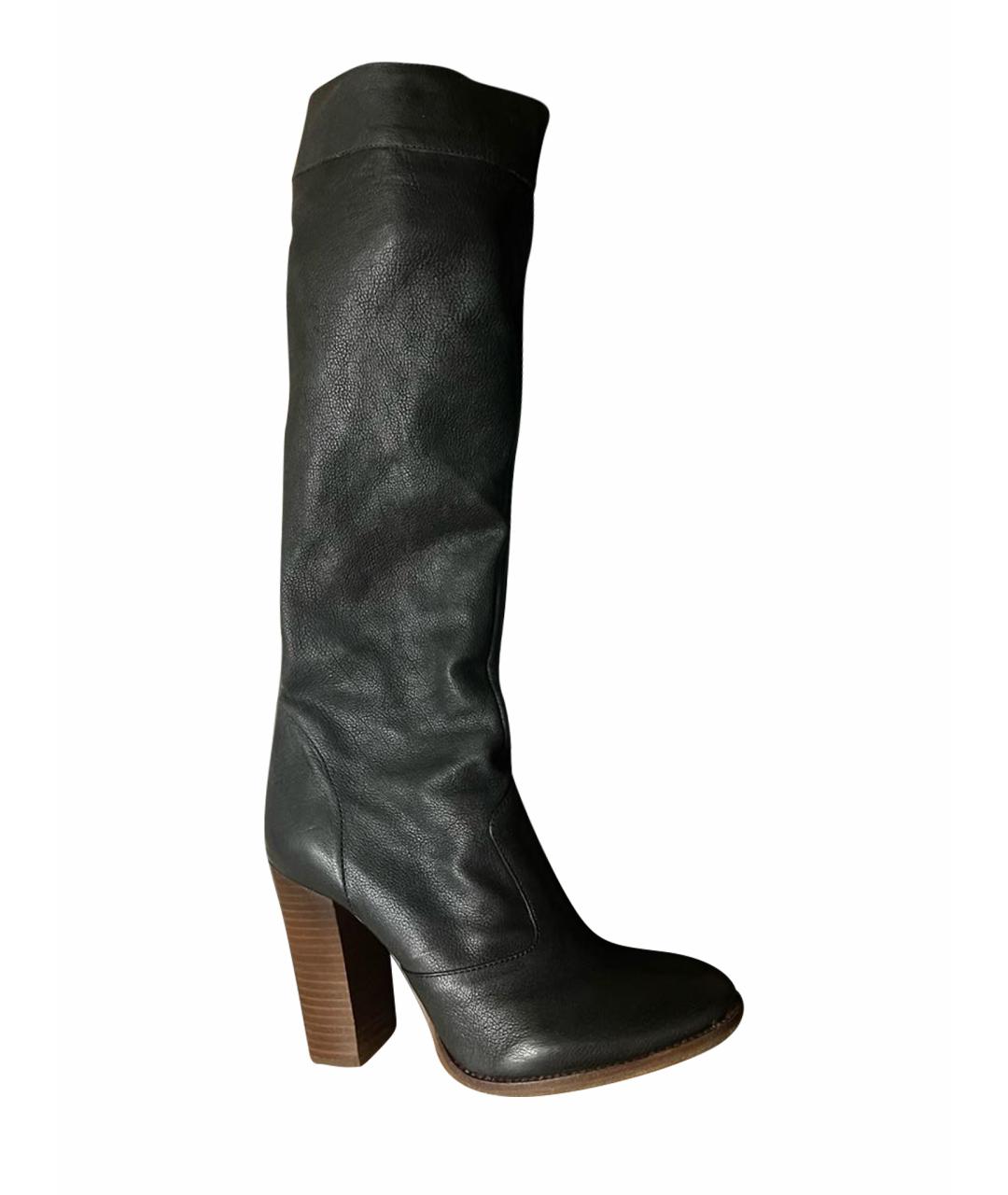 MARC JACOBS Черные кожаные сапоги, фото 1