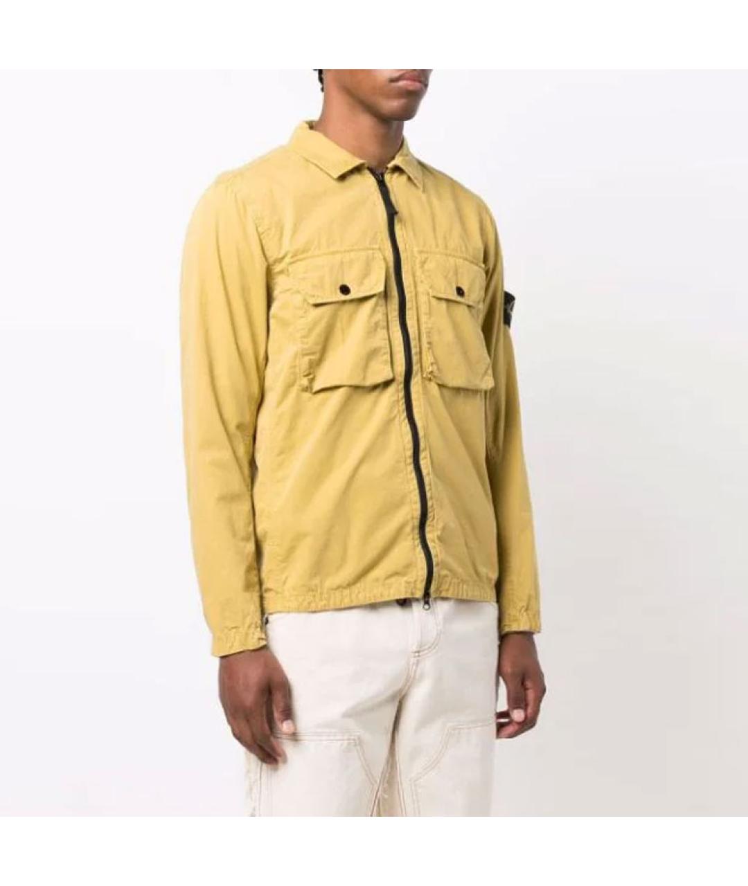 STONE ISLAND Желтая куртка, фото 3