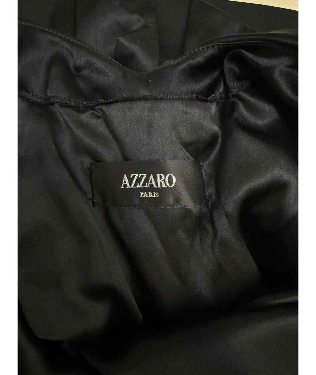 AZZARO Черное шелковое коктейльное платье, фото 3
