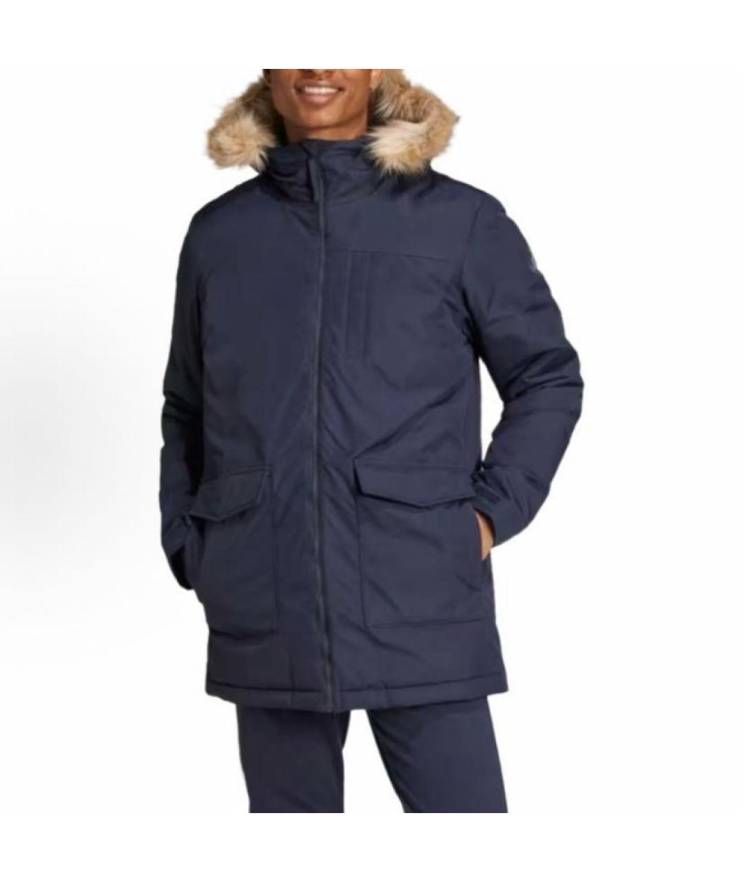 ADIDAS Темно-синяя полиамидовая парка, фото 4