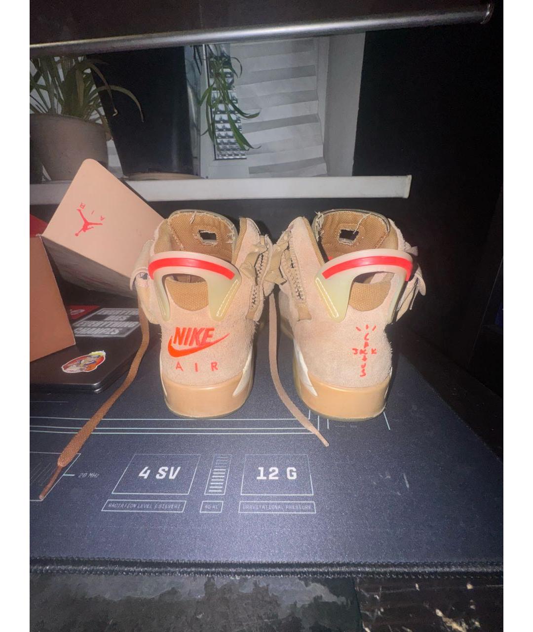CACTUS JACK BY TRAVIS SCOTT Коричневые высокие кроссовки / кеды, фото 4