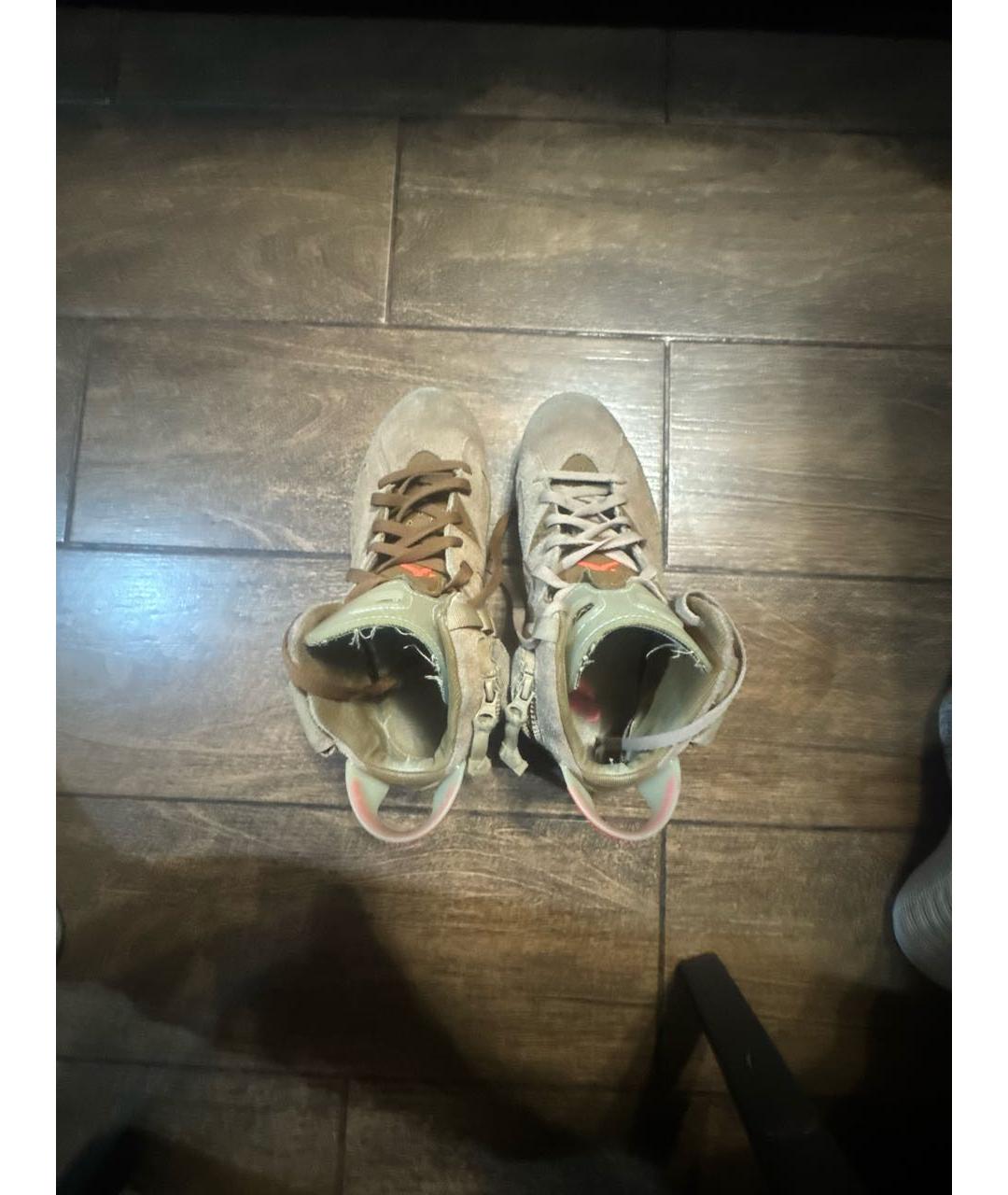 CACTUS JACK BY TRAVIS SCOTT Коричневые высокие кроссовки / кеды, фото 3