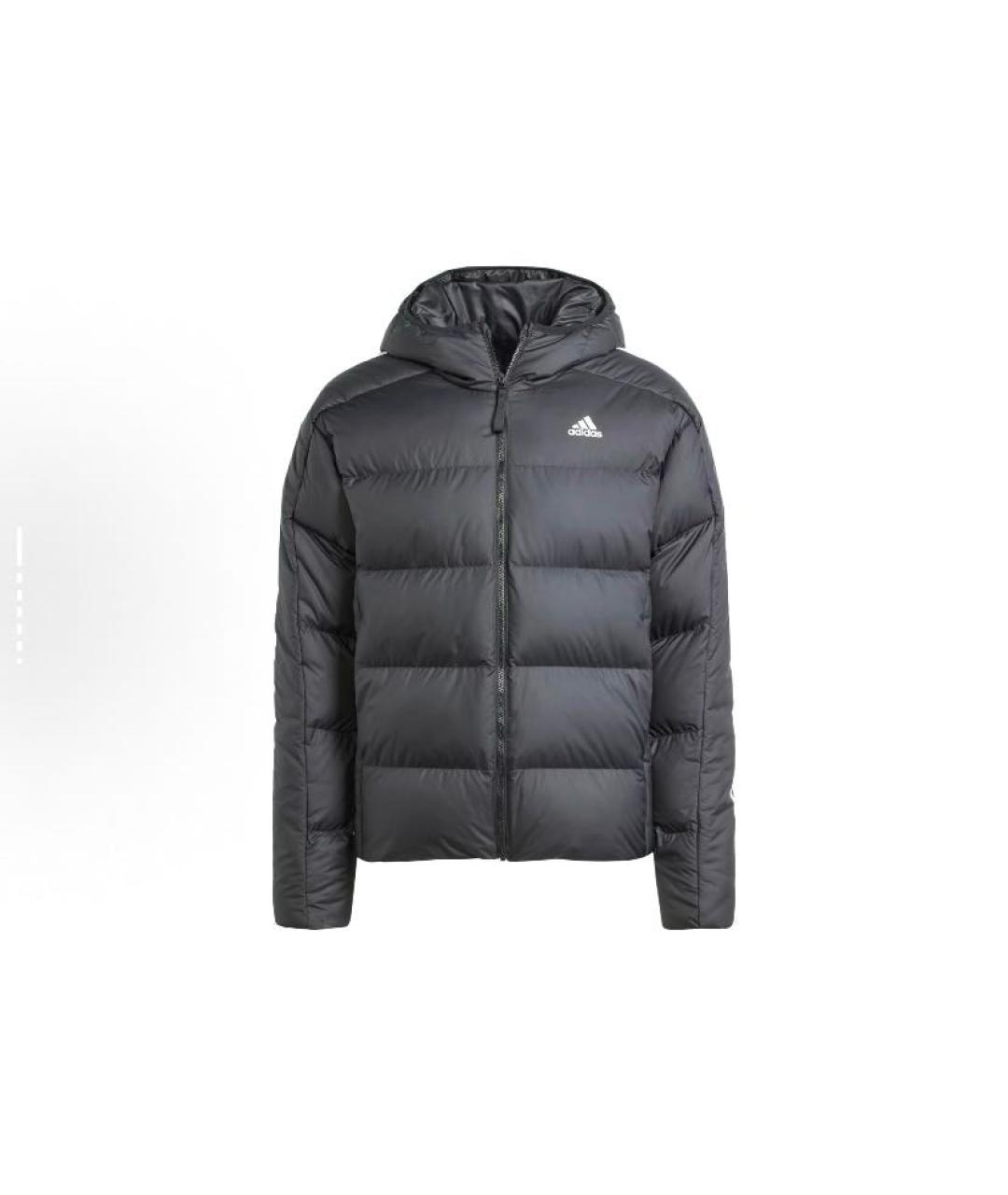 ADIDAS Черный полиэстеровый пуховик, фото 1